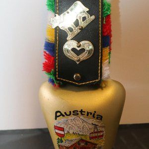 Vintage RARE souvenir from Austria bell on a cow National Austrian bell